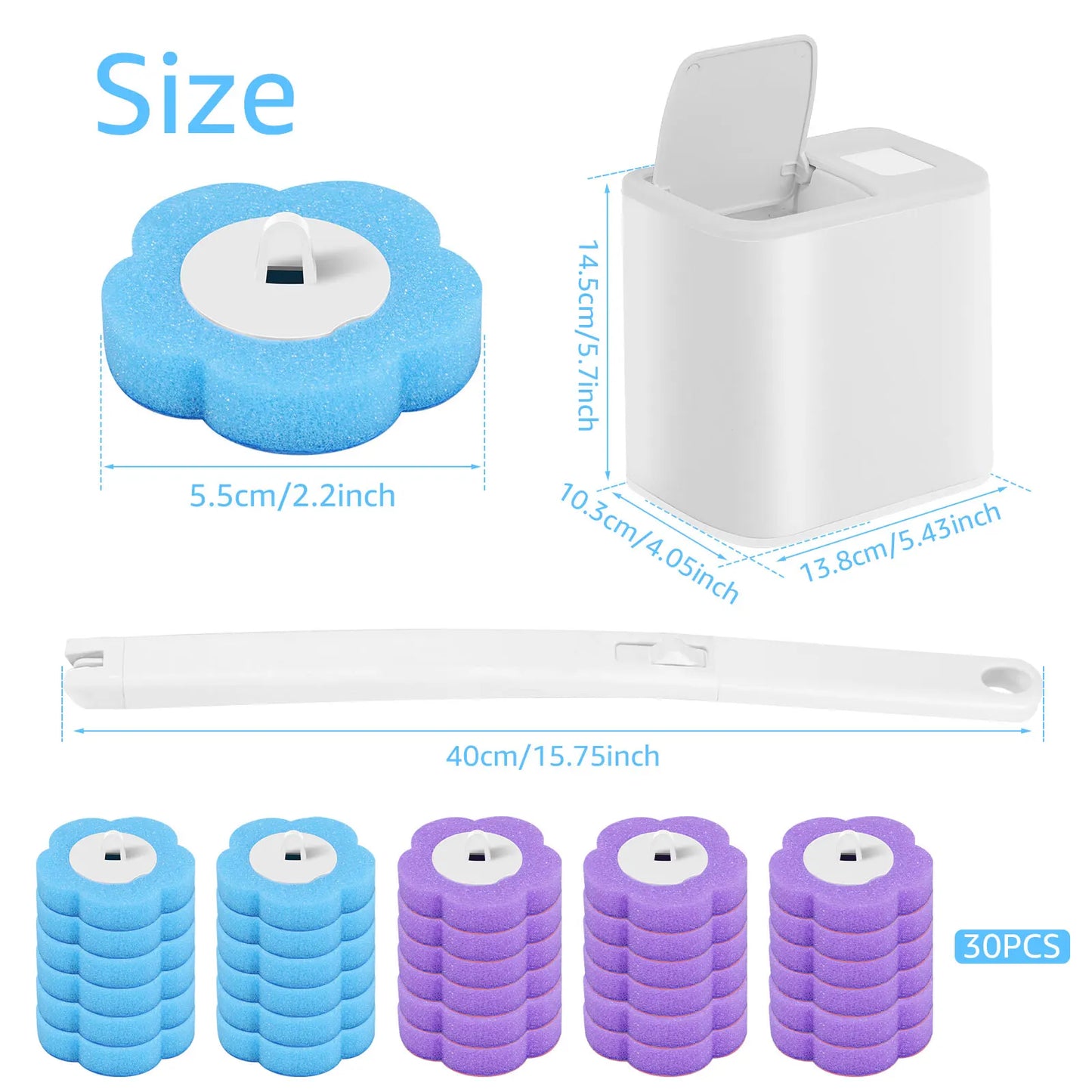 Effortless Clean™ Toilet Brush SetTM